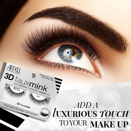 ARDELL Professional 3D Faux Mink 861 Synthetic Vegan Black Eyelashes