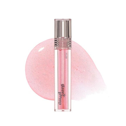 Etude Glaze Plump Gloss Aurora Pink Korean Lip Plumper Volumizing Glaze