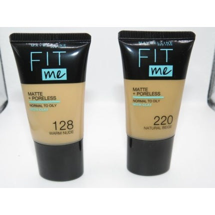 Maybelline Fit Me Matte & Poreless with Clay Foundation 18ml - Choose Shade - New