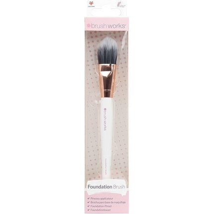 Brushworks White & Gold Foundation Brush
