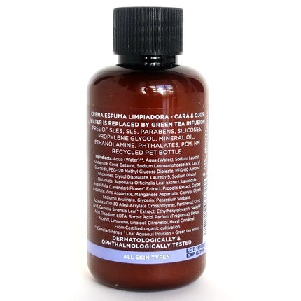 APIVITA Travel Size Natural Cleansing Foam for Face & Eyes with Olive & Lavender 75ml