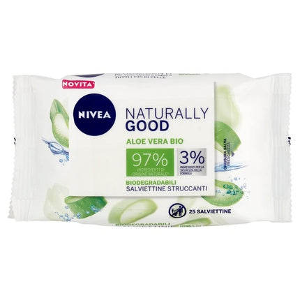 Pure & Natural Makeup Remover Wipes for Face 25 Wipes