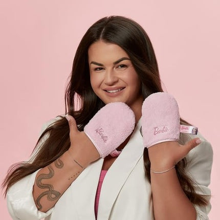 Barbie GLOV Makeup Remover Washcloth Washable Microfiber Glove Cosy Rosy