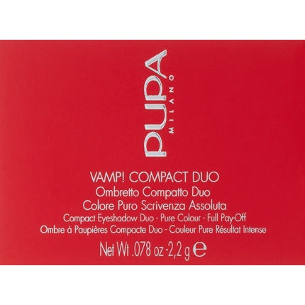 PUPA Milano Vamp! Compact Eyeshadow Duo 2.2g Dark Night