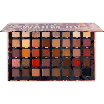 W7 Warm Up Pressed Pigment Palette 40 High Impact Warm Tone Colours