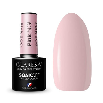 Claresa Soak Off Uv/Led Pink Hybrid Nail Polish 509 5g