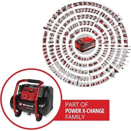 Einhell Power X-Change Portable Air Compressor 36V Oil-Free Tyre Inflator