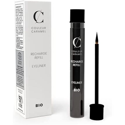 Couleur Caramel Refillable Vegan Eye Liner No.07 Black