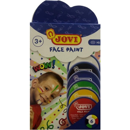 Jovi Children's Cream Makeup Soft Texture Easy to Apply Oil-Based 8ml Assorted Colors - Set of 6