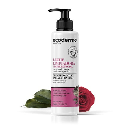 Ecoderma Cleansing Milk 200ml Cleanses and Removes Make-Up