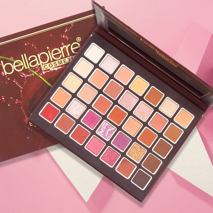 Bellapierre Cherry Pop Eyeshadow Makeup Palette 35 Colorful Shades - Non-Toxic, Paraben Free, Vegan and Cruelty Free