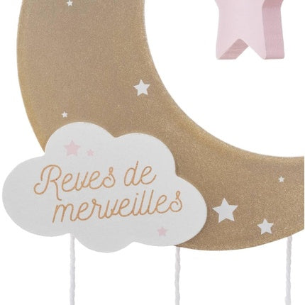 Suspension Moon Pink