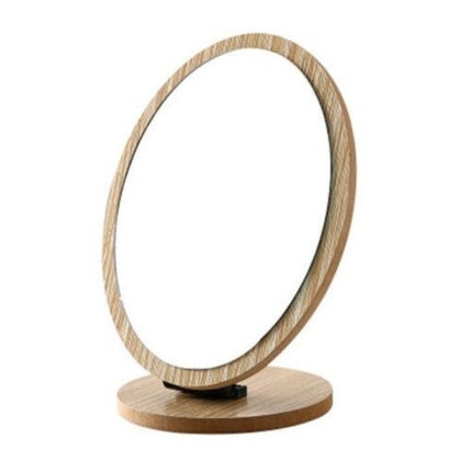 Ecarla Wooden Standing Cosmetic Mirror