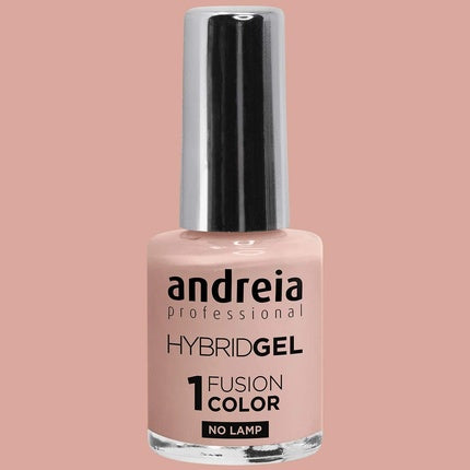 Andreia Professional Hybrid Gel Nail Polish Fusion Colour H9 Nude Pink - 2 Steps No Lamp Required Long Lasting Easy Removal