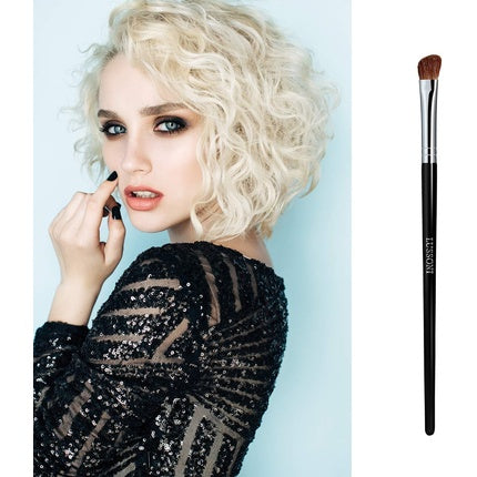 T4B LUSSONI 400 Series Professional Makeup Brushes for Pressed, Loose, and Cream Eyeshadows, Blending, and Smokey Eye (PRO 466 Angle Shadow Brush)