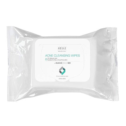 SUZANOBAGIMD On the Go Cleansing Wipes for Oily or Acne Prone Skin 25 Count