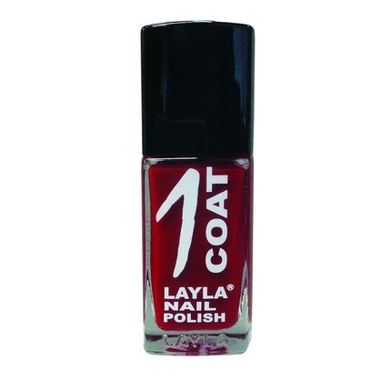 Layla Cosmetics 1 Coat Nail Polish Miss Red 0.017L