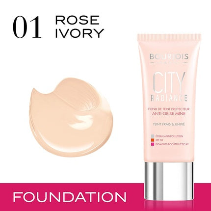 Bourjois City Radiance Foundation 1 Rose Ivory