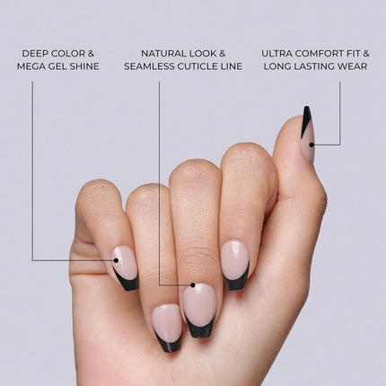 KISS Salon Acrylic French Press-On Nails with Nail Glue Hype Light Neon Yellow Medium Size Almond Shape Includes 28 Nails 2G Glue 1 Manicure Stick 1 Mini File