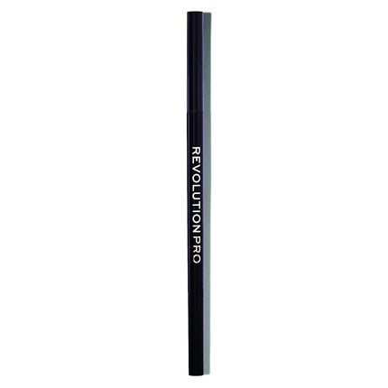Revolution Pro Microblading Precision Eyebrow Pencil with Spoolie for Dark Brunette Hair Dark Brown