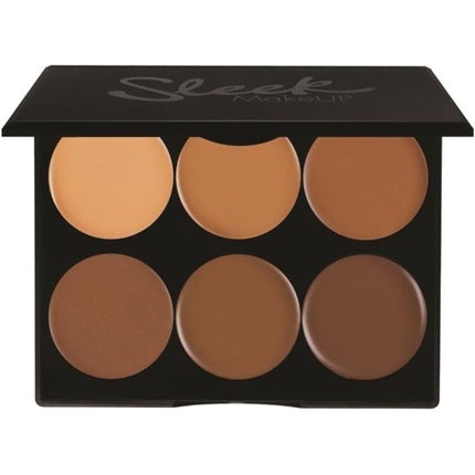 Sleek MakeUP Cream Contour Kit 6 Blendable Colors for Smooth and Long Lasting Contour Dark