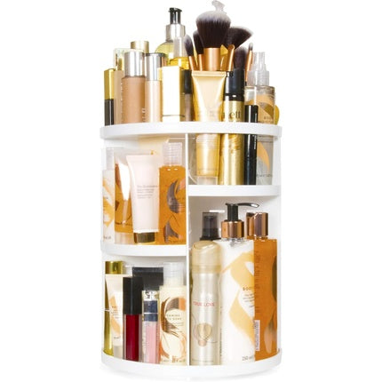 Rio Makeup Cosmetic & Brush 360 Rotating Carousel Organizer