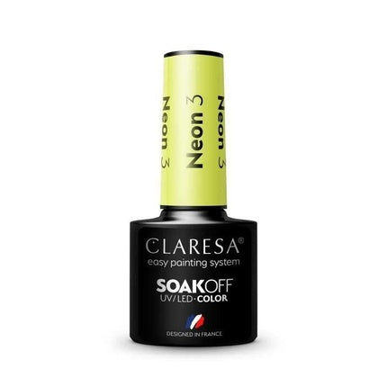 Neon UV Nail Polish 5ml Claresa - Pack of 3