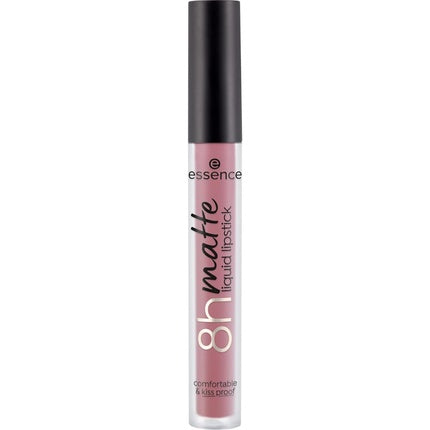 Essence 8h Matte Liquid Lipstick Highly Pigmented with Smudge-proof Matte Finish Vegan and Cruelty Free 06 Cool Mauve