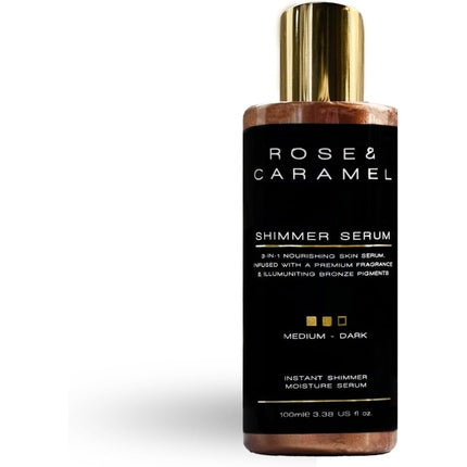 Rose & Caramel Shimmer Serum Highly Pigmented Non Greasy Fast Drying Hydrating