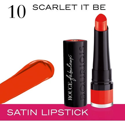 Bourjois Rouge Fabulous Lipstick 10 Scarlet It Be