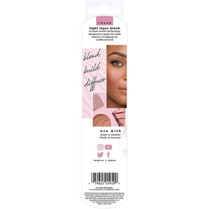 Real Techniques Light Layer Blush Makeup Brush for Cream and Powder Blush 430