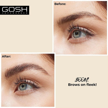 GOSH Brow Lift Lamination Eyebrow Gel with Color Vegan Fixing Gel for Quick Flawless Brow Styling Dark Brown