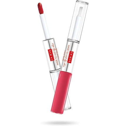 Pupa Made To Last Lip Duo Liquid Lip Colour & Topcoat Waterproof Long Lasting - 007, 2x4ml