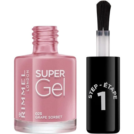 Rimmel London Super Gel by Kate Moss Nail Polish Shade 12 Soul Session Nude Pearl-Effect Pink