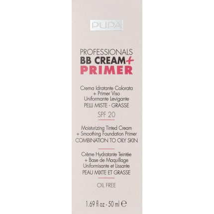 Pupa Professionals BB Cream + Primer For Oily To Combination Skin SPF20 50ml