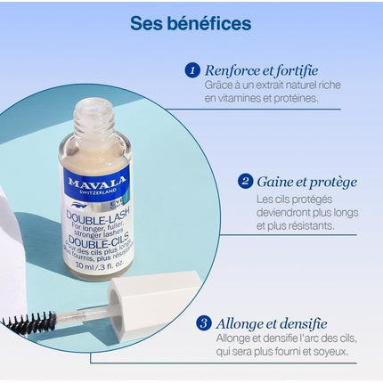 Mavala Double Lash Strengthens Lashes Eyebrows For A Longer Denser Stronger Effect 10ml