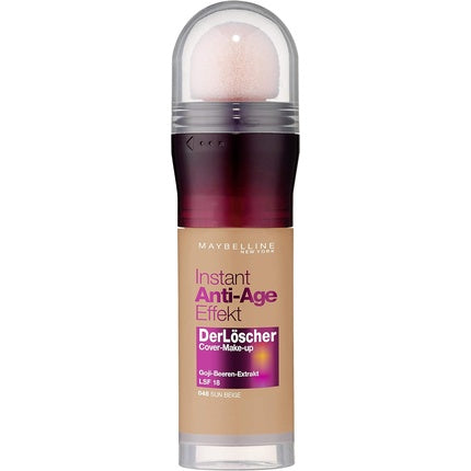 Maybelline New York Make Up with SPF 18 and Anti-Ageing Effect Instant Anti-Age Eraser Foundation 20ml No. 48 Sun Beige