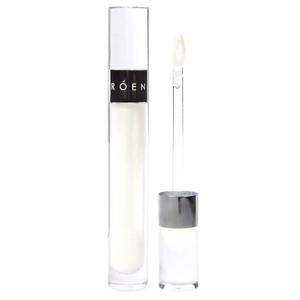 ROEN Natural Kiss My Liquid Lip Balm Shimmer Vegan Cruelty-Free Clean Makeup COSMO Clear With Gold Shimmer