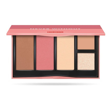PUPA Milano Contouring Bronzer Palette Never Without - Face Highlighter Cream Concealer Contouring Bronzer and Blush 002 Medium Skin