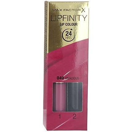 Max Factor Lipfinity Lip Colour, 040 Vivacious, 2.3ml/1.9g