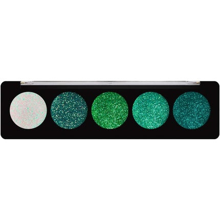 Profusion Cosmetics Emerald Gems 5 Shade Glitter Eyeshadow Palette
