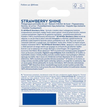 Nivea Strawberry Shine Nourishing Lipstick 4.8g
