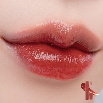 rom&nd Dewyful Water Tint Lip Gloss 0.18 fl oz 04 Chili Up Longlasting Lip Tint Moisturizing Natural Gloss MLBB