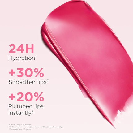 Clarins Lip Oil Balm Nourishes Hydrates and Plumps Natural Look Sheer Finish Shine Skincare Formula Natural Ingredients Hydrating Peptide 0.1 Ounce 02 Flash Pink