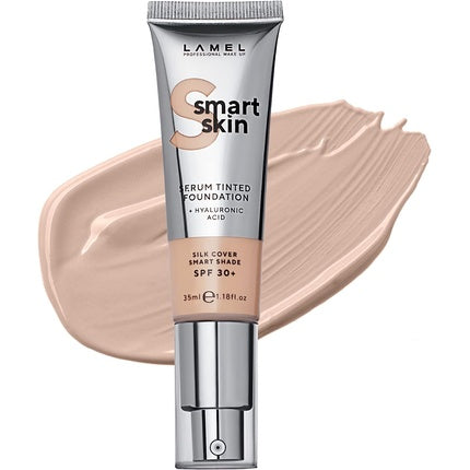 Lamel Smart Skin Serum Tinted Foundation Moisturized Smooth and Uniform Skin Beige N. 402