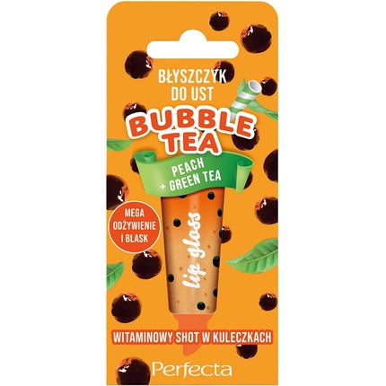 Perfecta Bubble Tea Lip Gloss Peach Green Tea 10g