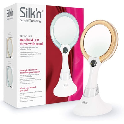 Silk'n MirrorLumi LED Mirror Natural Daylight and Bright Light Double-Sided 5x Magnification White