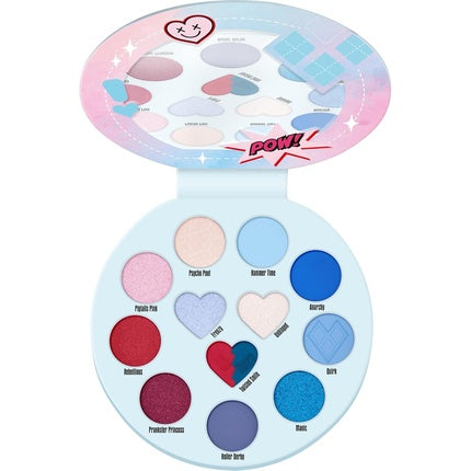 essence Harley Quinn Eyeshadow Palette 13 Colors High Pigment Natural Intense Vegan Microplastic Nanoparticle Oil-Free 10.2g