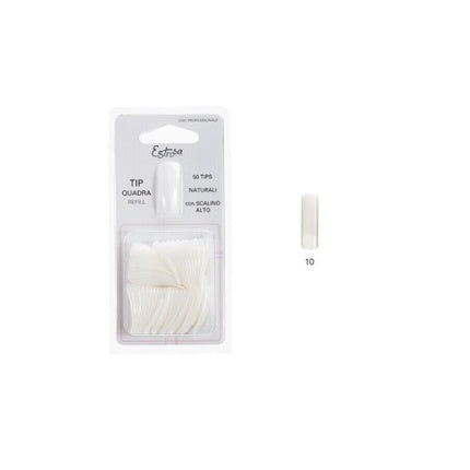 Natural Nail Tip + Step N° 10 50 Pieces - Pack of 7560