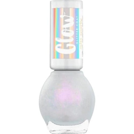 Glow Glitter Coat Nail Polish 010 Icy Blush 7ml Miss Sporty